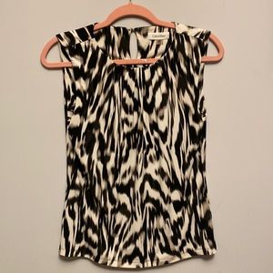 Calvin Klein animal print no sleeve top